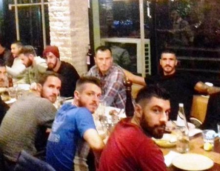 Γεύμα από την διοίκηση στους παίκτες