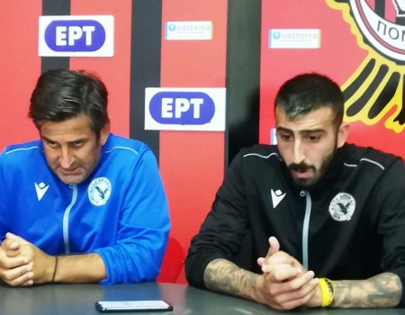 Η συνέντευξη τύπου στην Καλαμαριά