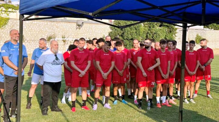 Πρώτη προπόνηση και αγιασμός στον Άγιο Αθανάσιο